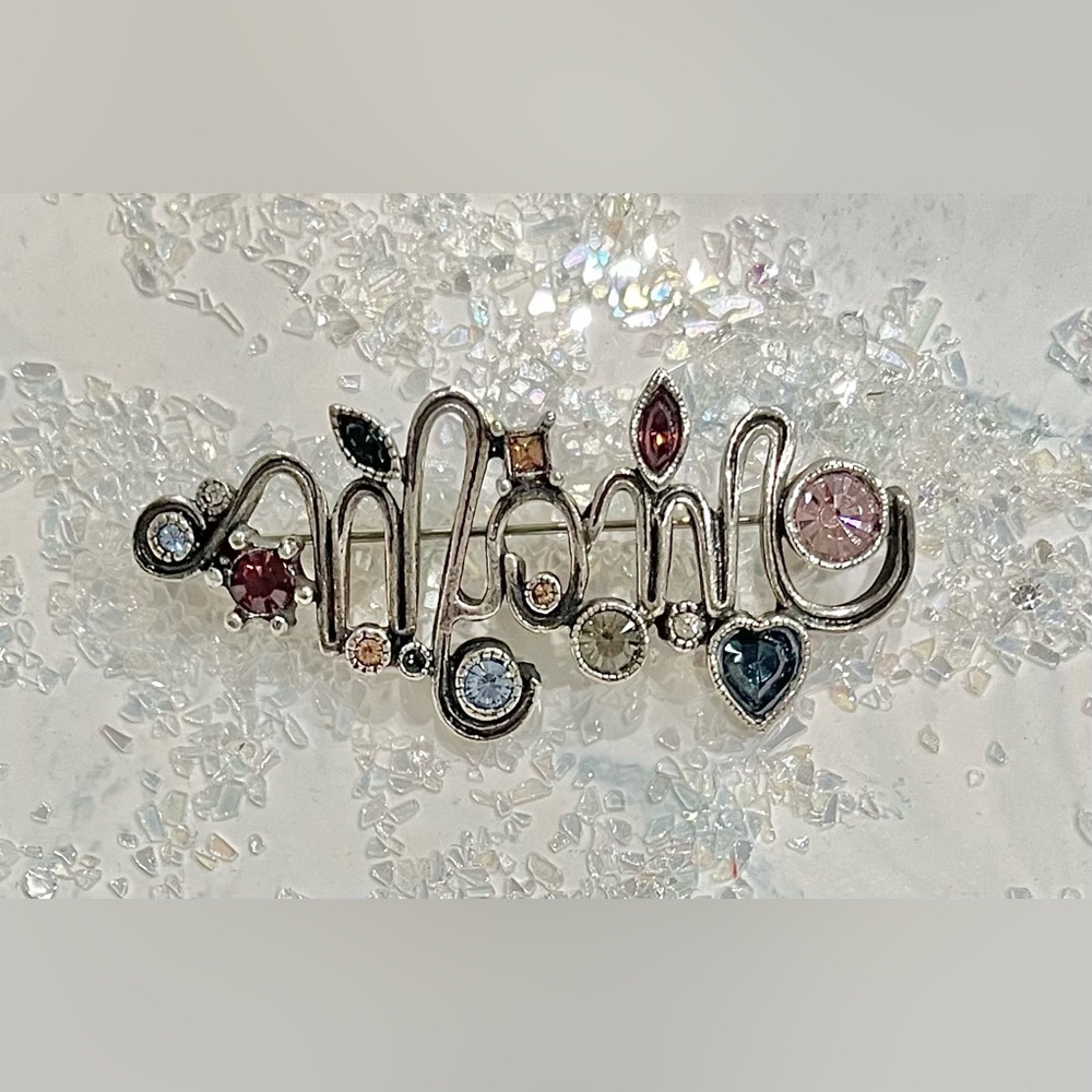 PATRICIA LOCKE VINTAGE 2002 “MOM” BROOCH